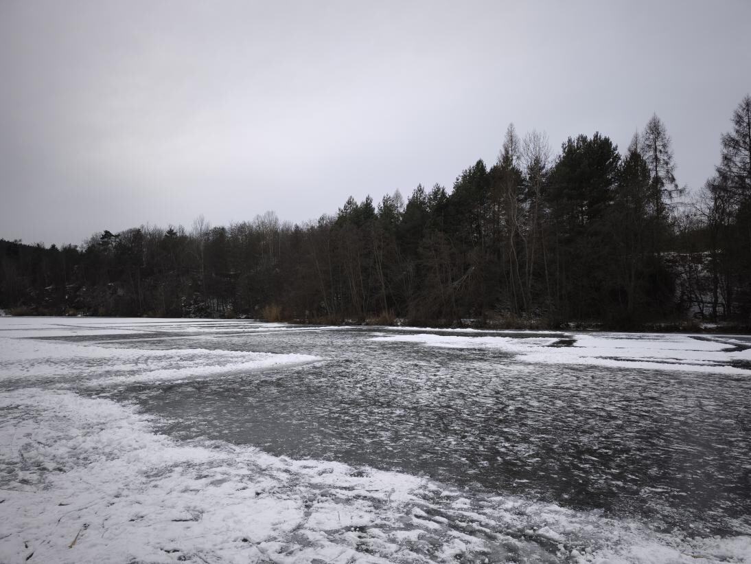 Vodní plochy v Litovli, které upravují pro bruslaře místní technické služby, zdroj: město Litovel