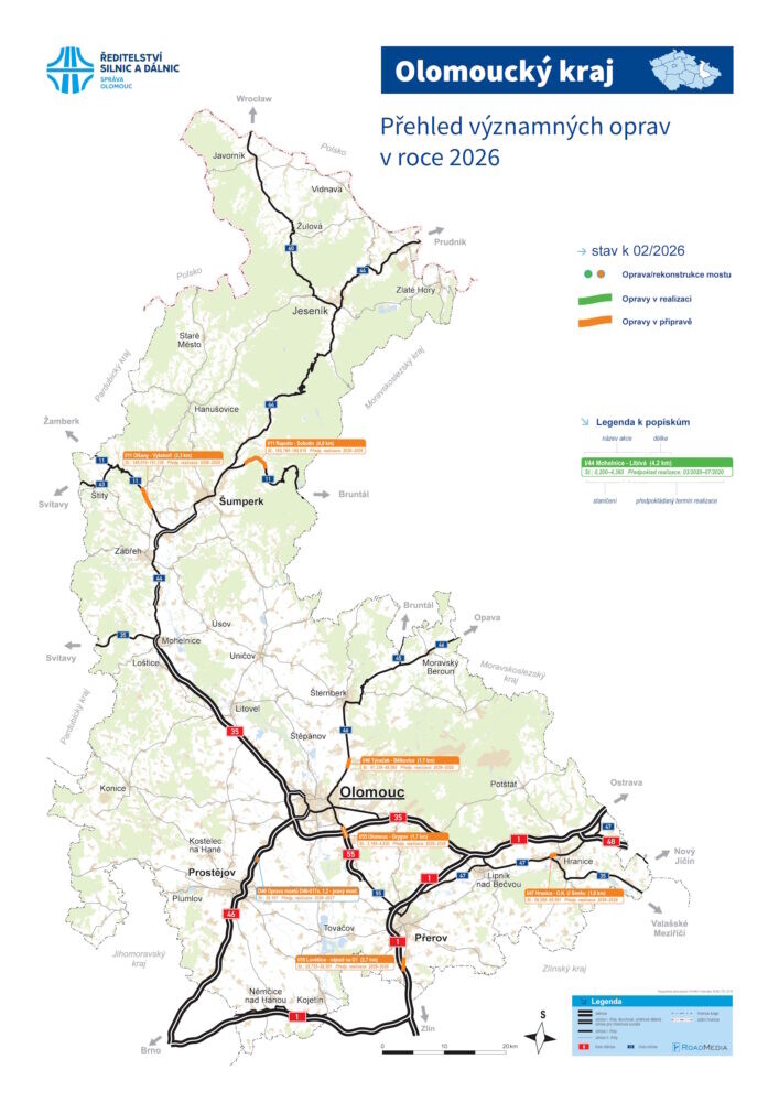 Zdroj: Ředitelství silnic a dálnic