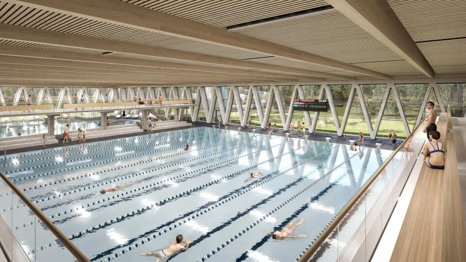 Vizualizace nového aquacentra, zdroj: město Prostějov