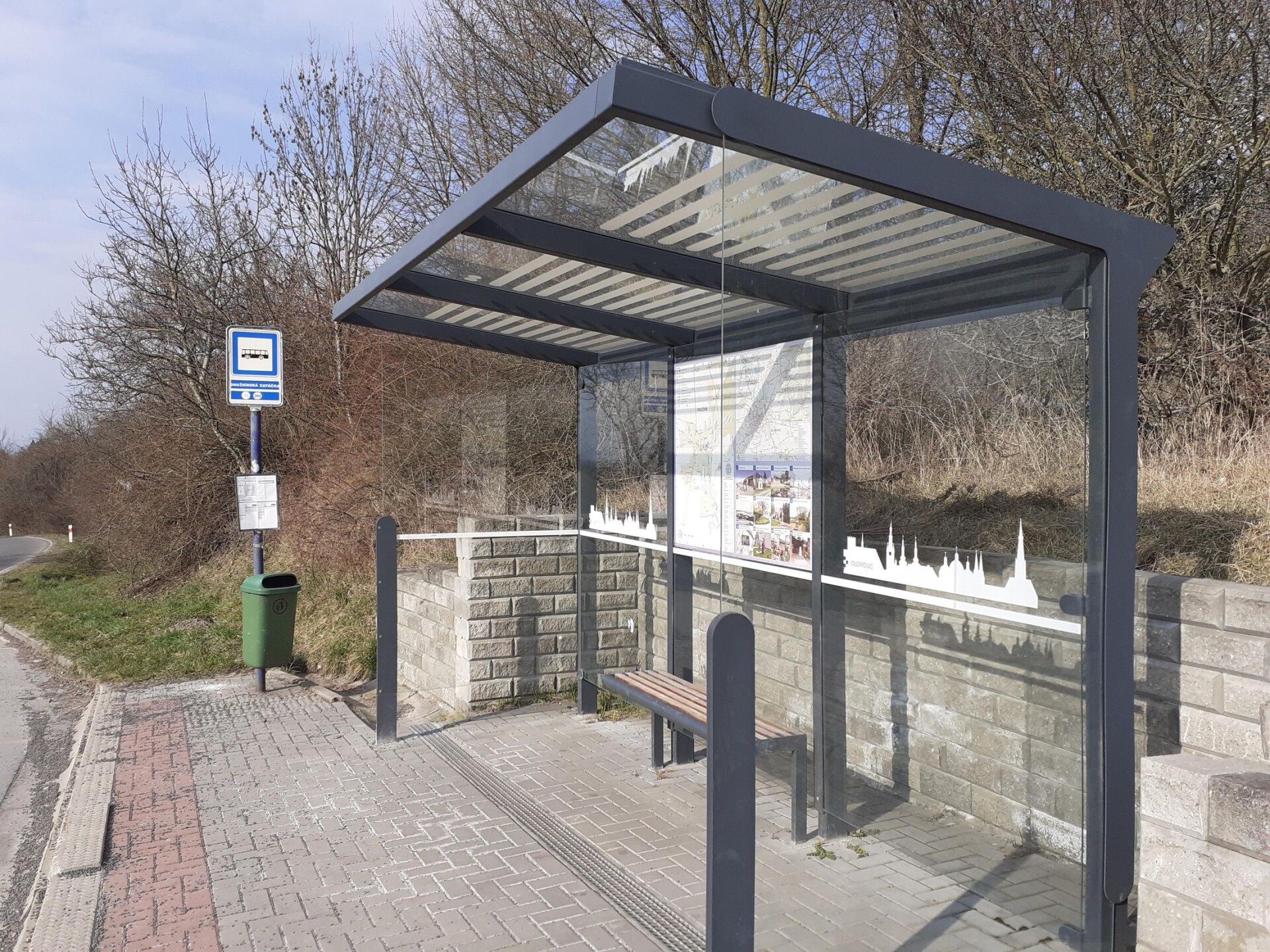 Zastávka Droždínská zatáčka, zdroj: Mapy.com