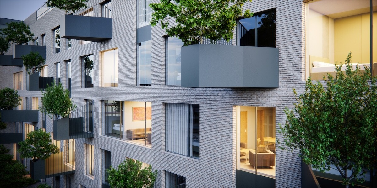 Vizualizace budovy Jednoty ze studia atelier-r, zdroj: atelier-r