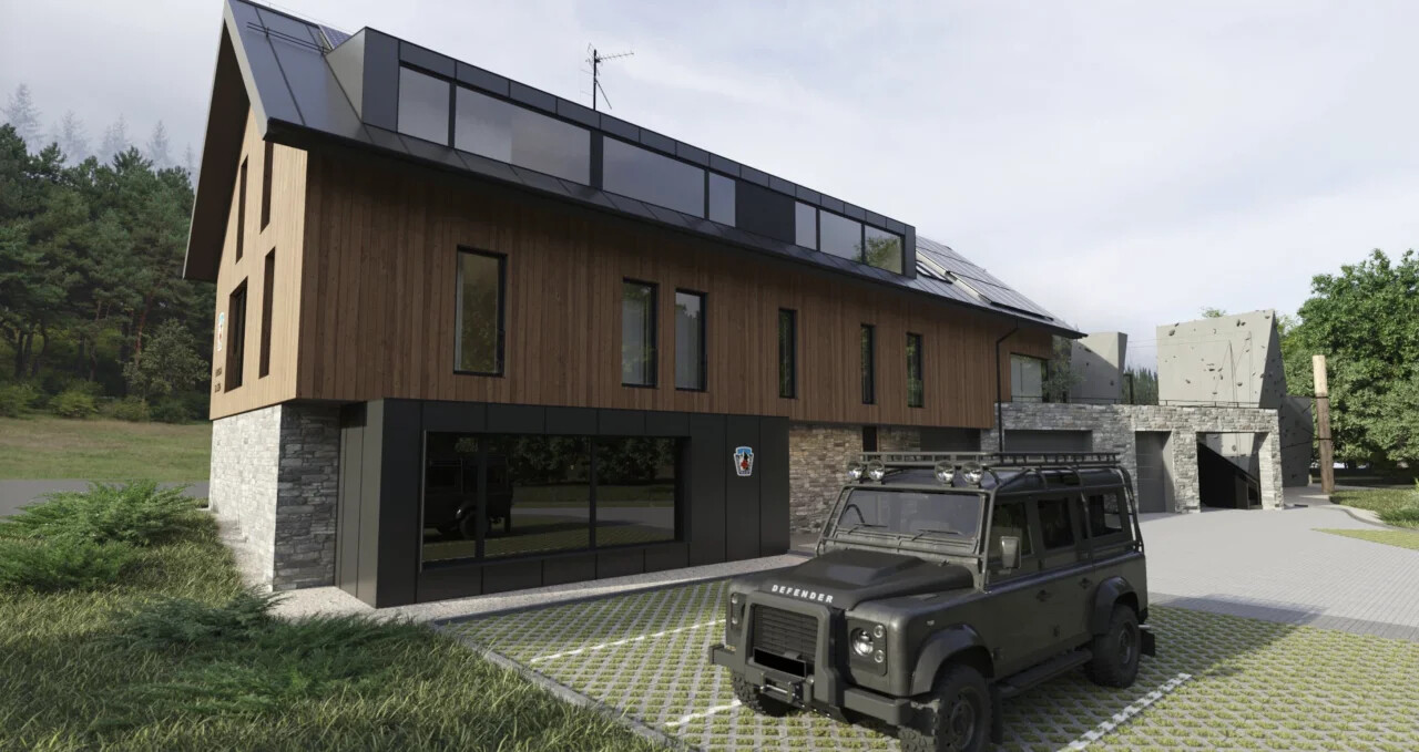 Vizualizace nových sídel pro horské záchranáře, zdroj: HS ČR