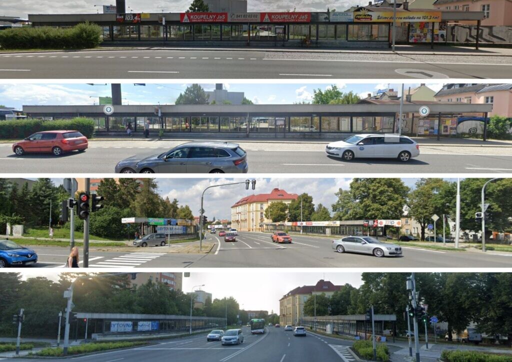 Lávka na Havlíčkově ulici před odstraněním bannerů, zdroj: Mapy.cz, KAM Olomouc