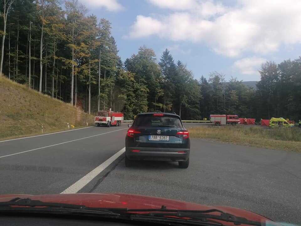 Foto zdroj Facebook: Policejní kontroly, měření rychlosti, nehody. Celá morava a slezsko.
