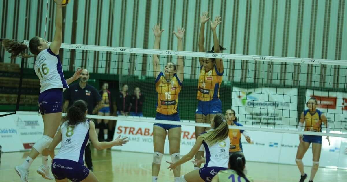 Zápas olomouckých volejbalistek s francouzskou Volerou | foto VK UP Olomouc