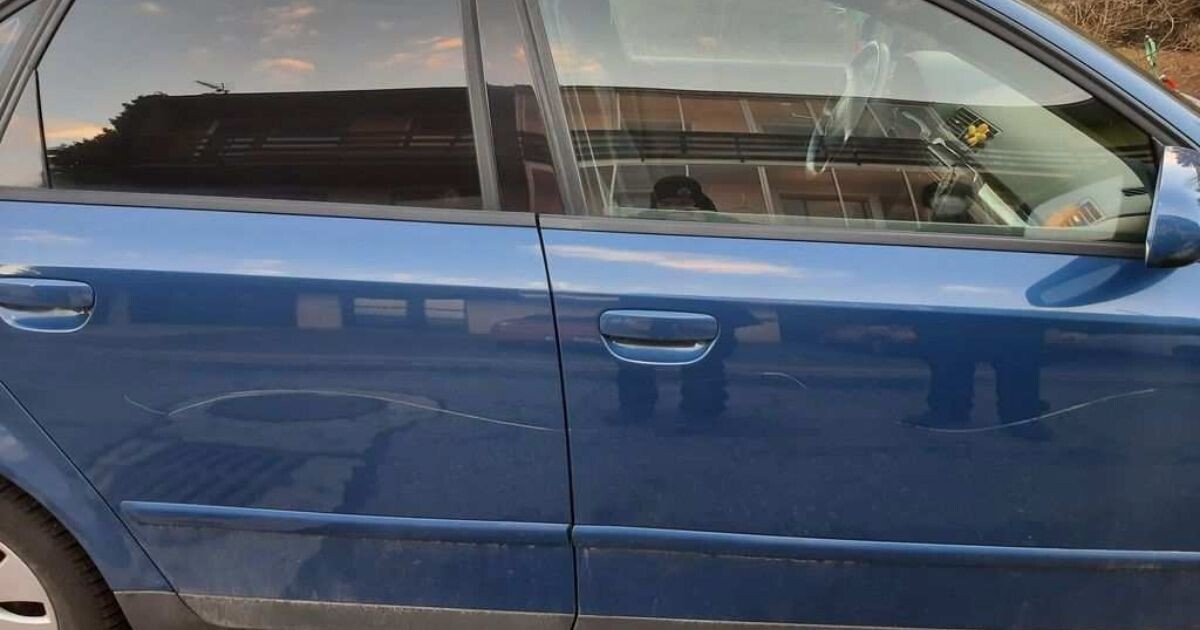 Poškozené vozidlo v Zábřehu | zdroj: Policie ČR