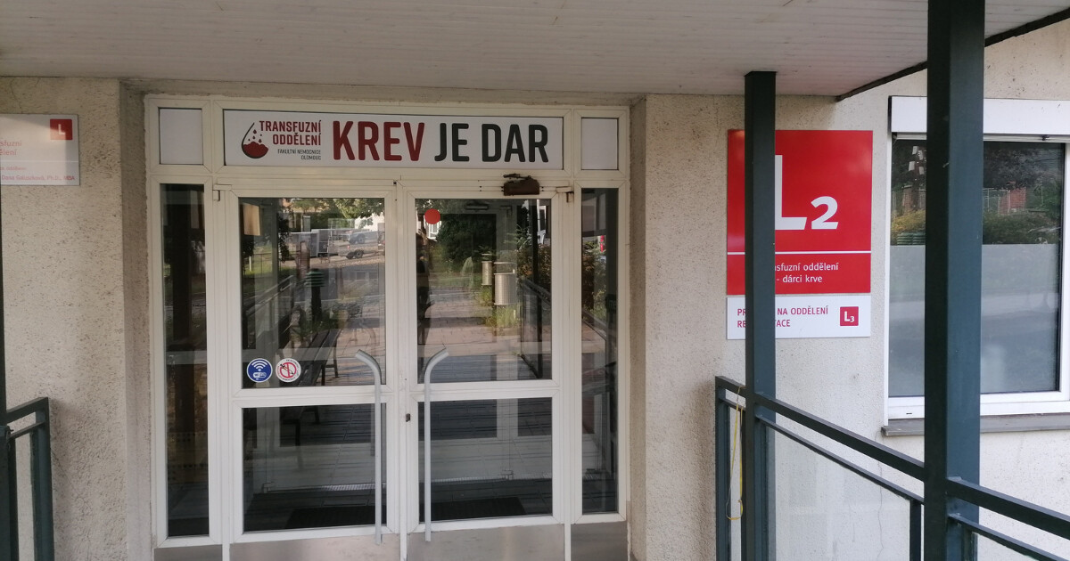 Transfuzní oddělení FN Olomouc, zdroj: Olomoucký Report