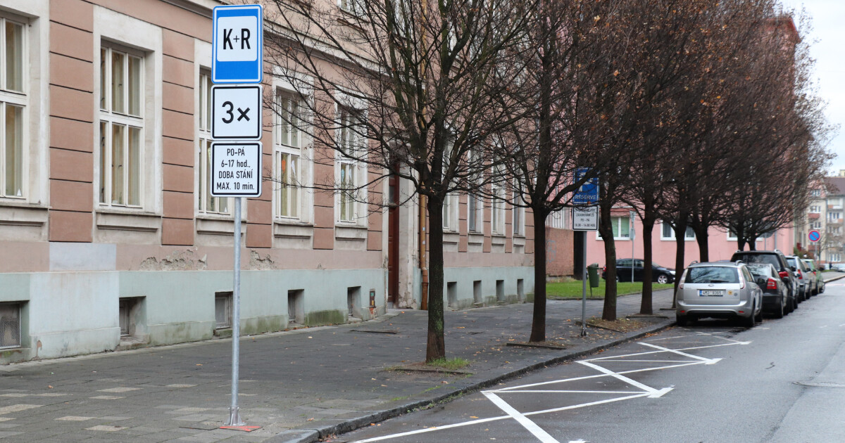 značka Kiss and Ride, zdroj: město Přerov