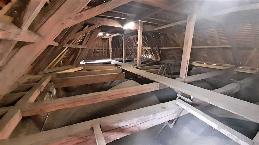 Truhlářské prvky pod střechou Vlastivědného muzea v Olomouci, foto: VMO