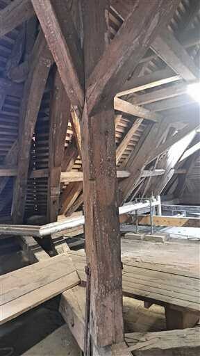 Truhlářské prvky pod střechou Vlastivědného muzea v Olomouci, foto: VMO