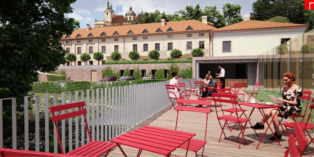 Vizualizace návrhu zahrady u Hospice na Sv. Kopečku, zdroj: Otevřeme zahradu/Atelier r