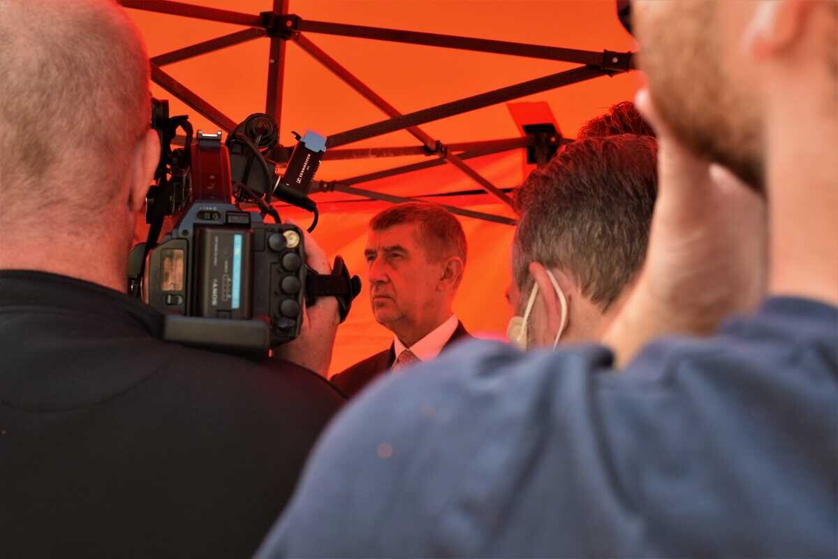 Premiér Andrej Babiš během návštěvy Olomouce v roce 2021, ilustrační foto: Olomoucký Report