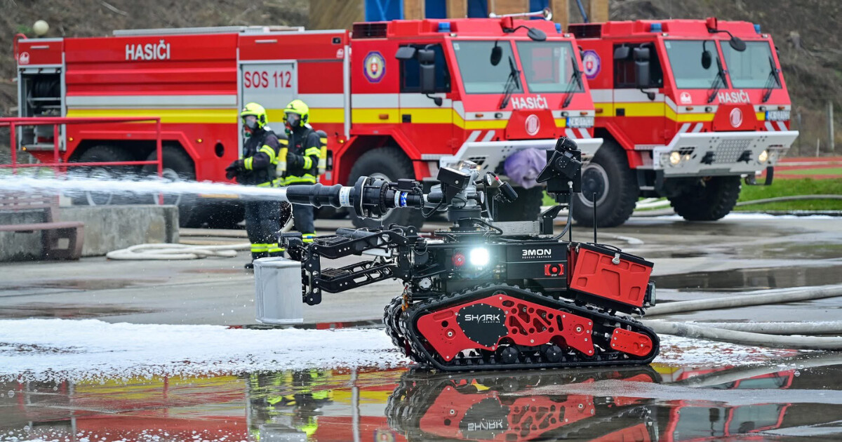 Hasicí robot Colossus, zdroj: HZS ČR
