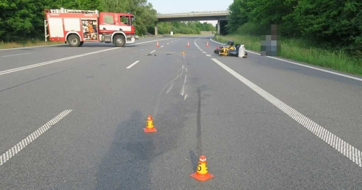 Místo tragické nehody u Přáslavic, foto: PČR