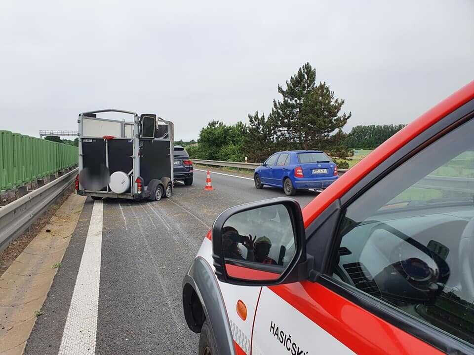 Foto z místa nehody. | HZS Olomouckého kraje