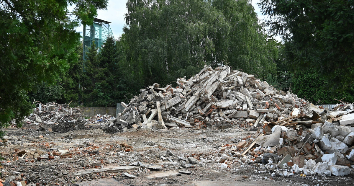 Ubytovna je pryč, tady bude lesopark, zdroj: město Hranice