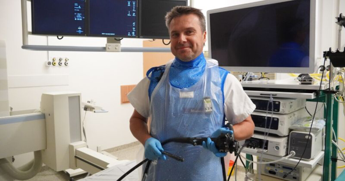 Primář gastroenterologického oddělení Jaroslav Maceček, zdroj: Nemocnice AGEL Prostějov