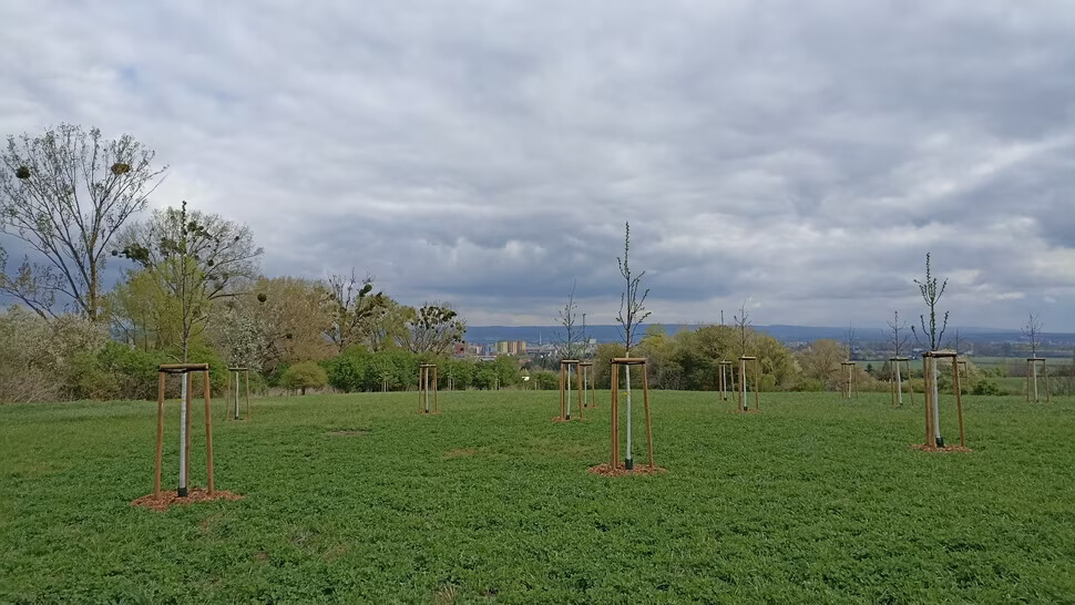 Stejné místo dnes, v roce 2024 a v roce 2021; zdroj: MMOL