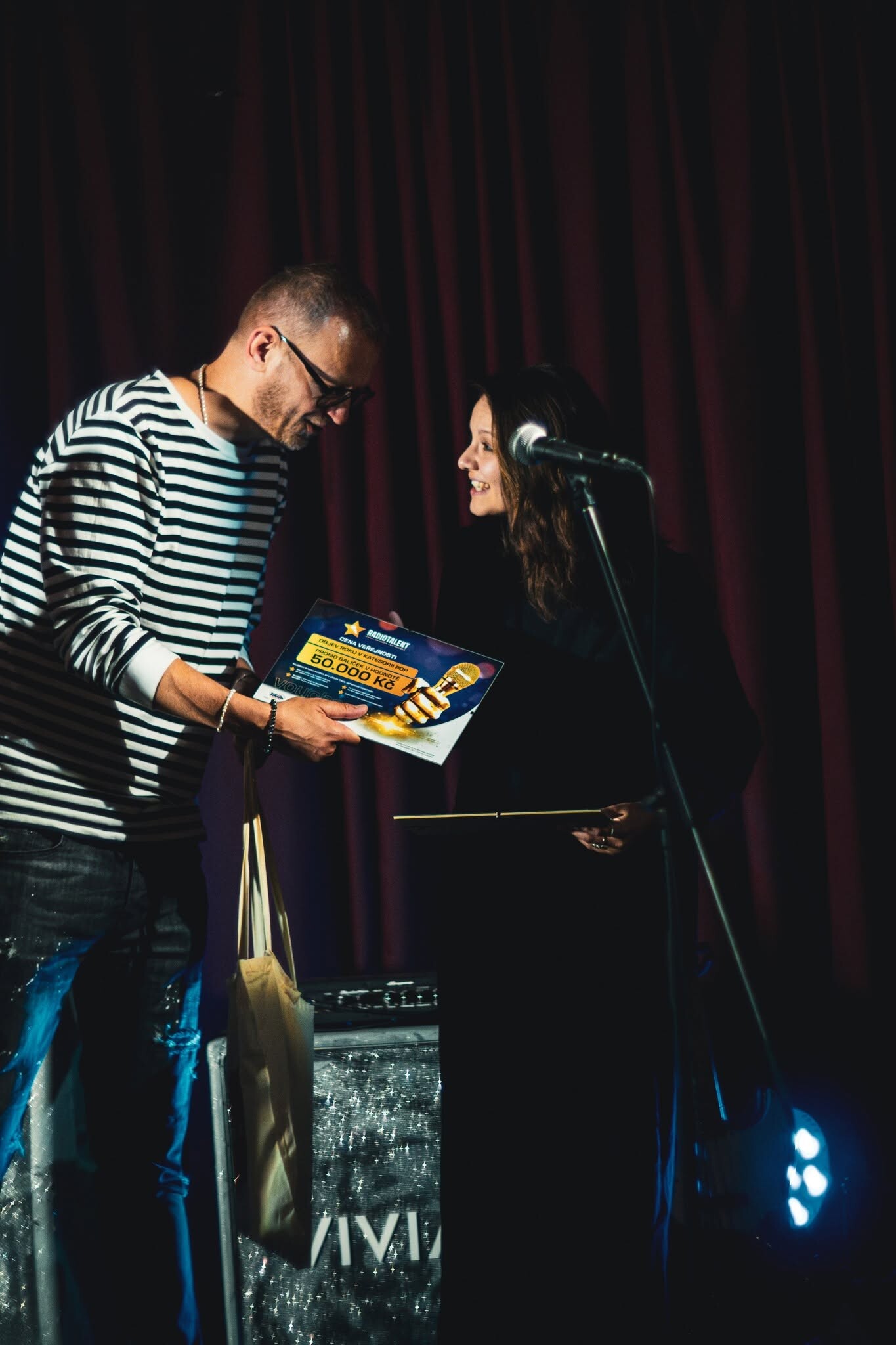 Vítězové předchozího ročníku: kapela William, zpěvačka Anna Lukášová a raper Das Ady. Zdroj: Radio Haná