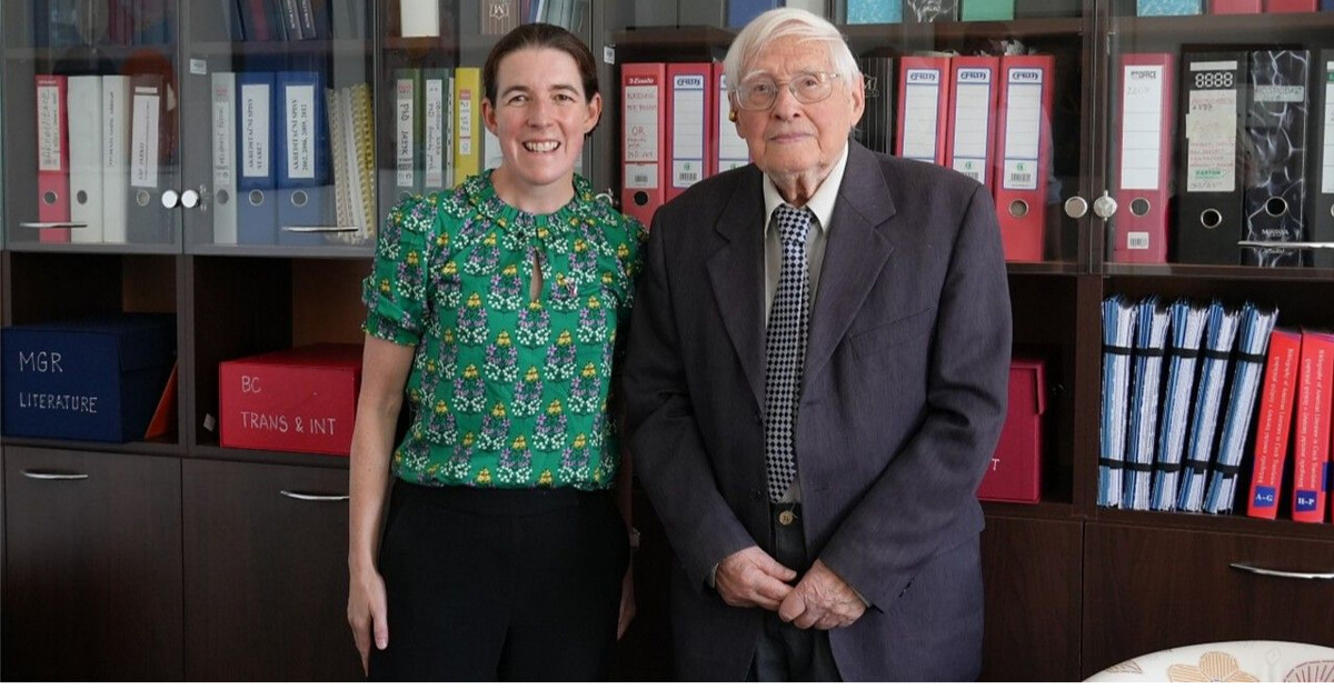 Kate Davenport a Jaroslav Peprník / zdroj: Univerzita Palackého