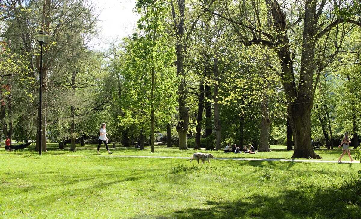 Jarní počasí nabilo olomoucké parky životem, foto: Radka Dušková