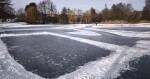 Vodní plochy v Litovli, které upravují pro bruslaře místní technické služby, zdroj: město Litovel