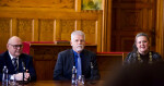 Prezident Petr Pavel, primátorka Olomouce Miroslava Ferancová (ANO) a hejtman Olomouckého kraje Ladislav Okleštěk (ANO), foto: Report.cz / Daniel Vachek