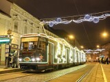 Vánoční tramvaj v Miskolci, zdroj: MHD86