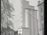 Chválkovice, nové silo mlýna firmy Fromowitz, rok 1937
