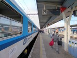 Speciální vlaková souprava ve stanici Olomouc hl.n.