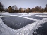 Vodní plochy v Litovli, které upravují pro bruslaře místní technické služby, zdroj: město Litovel