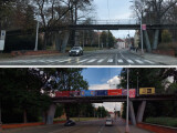 Lávka na Havlíčkově ulici před odstraněním bannerů, zdroj: Mapy.cz, KAM Olomouc