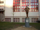 Socha Gustava Frištenského; zdroj: litovel.eu