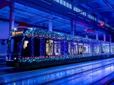 Vánoční tramvaj v Poznani, zdroj: MHD86.cz