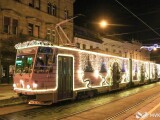 Vánoční tramvaj v Miskolci, zdroj: MHD86.cz