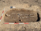 Keltský hrob, zdroj: Ústav archeologické památkové péče Brno