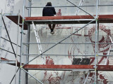 Mural vzniká na budově Expozice času, zdroj: město Šternberk