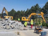 Úsek poškozené dálnice D35, foto: ŘSD
