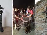 Umělecký kovář Adam Stolarik (vlevo), zdroj: archiv Adama Stolarika