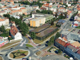 Vizualizace parkovacího domu a terminálu, zdroj: rozvijime.prostejov.eu