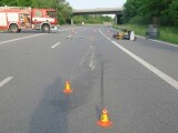 Místo tragické nehody u Přáslavic, foto: PČR