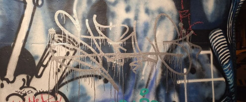 FOTO: Vandalové vylepšili průchod u muzea po svém. Narušili díla umělců