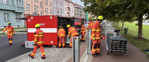 Velká voda nanečisto. Hasiči v Přerově poprvé nasadili techniku za 3,3 milionu