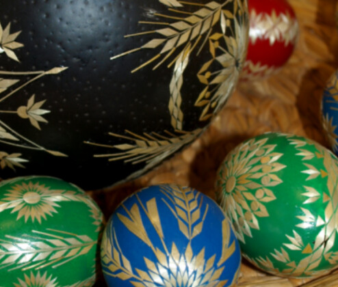 Kouzlo slámových kraslic. Zapomenutý hanácký poklad představují v Prostějově