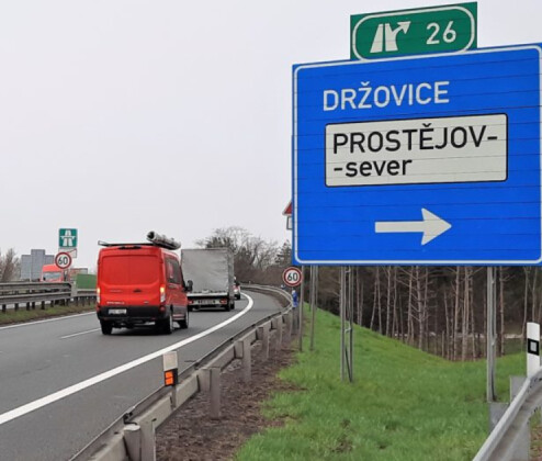 Rekonstrukce křižovatky na D46 u Prostějova je blíž. Začít se má příští rok